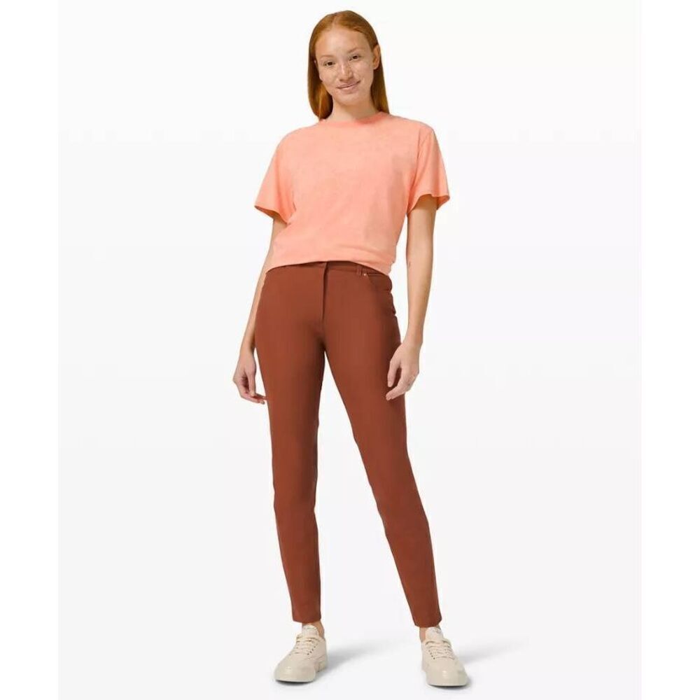Lululemon City Slick Slim 5 Pocket High Rise Pant Ancient Copper